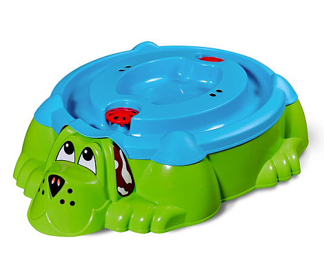 Песочница KIDS Собачка с крышкой 432