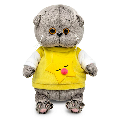 Игрушка мягконабивная "Басик BABY в толстовке со звездой"