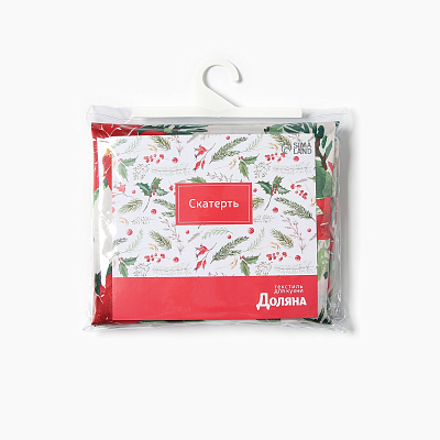Скатерть Доляна "Christmas flowers" (145х180 см)