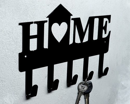 Ключница металлическая "HOME"